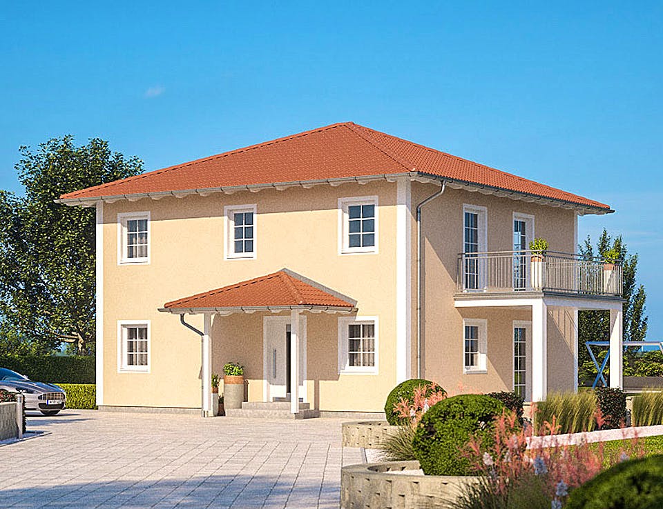 Fertighaus Haas Z 159 C von Haas Fertigbau - Mehrfamilienhäuser Schlüsselfertig ab 498000€, Stadtvilla Außenansicht 2