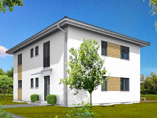 Fertighaus Haas Z 168 A von Haas Fertigbau - Mehrfamilienhäuser Schlüsselfertig ab 533420€, Stadtvilla Außenansicht 3