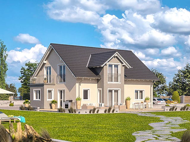 Fertighaus Haas Z 175 B von Haas Fertigbau - Mehrfamilienhäuser Schlüsselfertig ab 501000€, Außenansicht 1