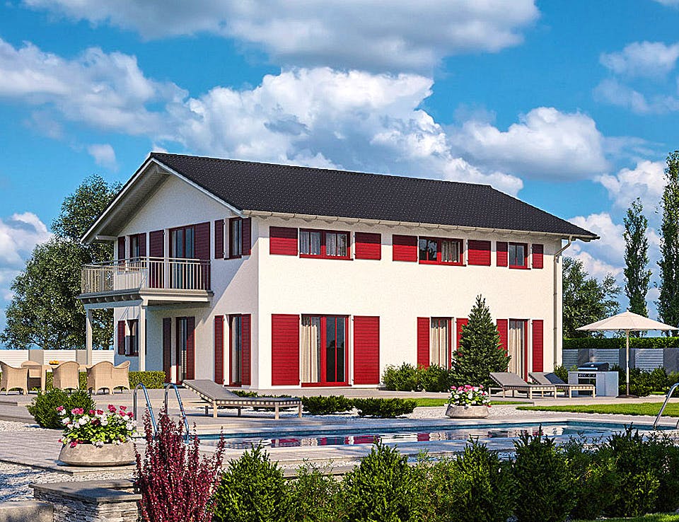 Fertighaus Haas Z 179 B von Haas Fertigbau - Mehrfamilienhäuser Schlüsselfertig ab 512000€, Außenansicht 1