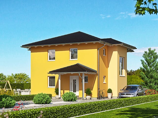 Fertighaus Haas S 122 A von Haas Fertigbau Ausbauhaus ab 211000€, Stadtvilla Außenansicht 1