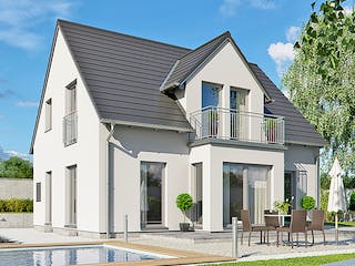 Fertighaus Haas S 130 C von Haas Fertigbau Ausbauhaus ab 197000€, Satteldach-Klassiker Außenansicht 1