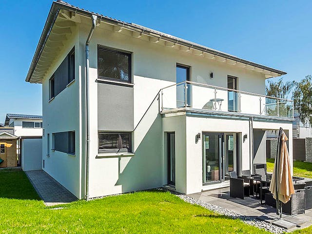 Fertighaus Haas S 165 B von Haas Fertigbau Ausbauhaus ab 270000€, Stadtvilla Außenansicht 1