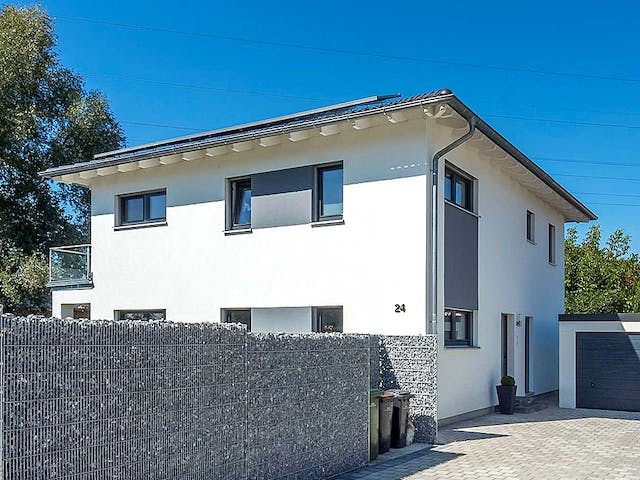 Fertighaus Haas S 165 B von Haas Fertigbau Ausbauhaus ab 270000€, Stadtvilla Außenansicht 2