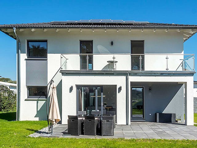 Fertighaus Haas S 165 B von Haas Fertigbau Ausbauhaus ab 270000€, Stadtvilla Außenansicht 3