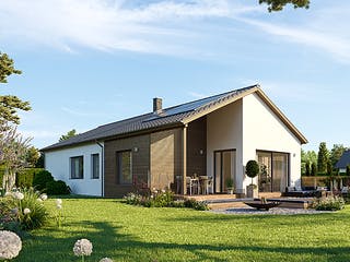 Fertighaus Bungalow 127 von Hanse Haus Schlüsselfertig ab 405192€, Bungalow Außenansicht 1