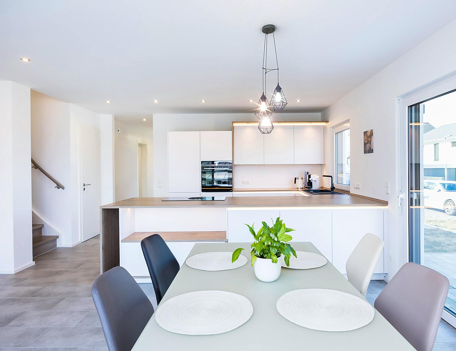 Fertighaus Doppelhaus 35-130 von Hanse Haus Schlüsselfertig ab 352364€, Satteldach-Klassiker Innenansicht 1