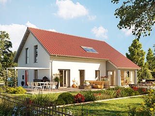 Fertighaus Duo 210 von Hanse Haus Schlüsselfertig ab 535447€, Satteldach-Klassiker Außenansicht 1