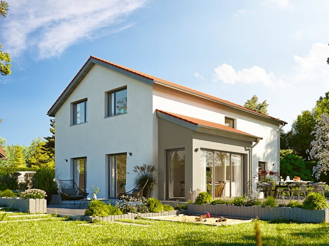 Fertighaus Variant 25-150 von Hanse Haus Schlüsselfertig ab 429005€, Satteldach-Klassiker Außenansicht 1