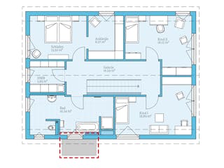Fertighaus Variant 25-198 von Hanse Haus Schlüsselfertig ab 478269€, Satteldach-Klassiker Grundriss 2