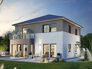 Fertighaus Villa 134 von Hanse Haus, Stadtvilla Außenansicht 1