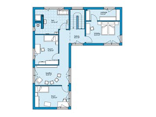 Fertighaus Vita 209 von Hanse Haus Schlüsselfertig ab 565324€, Pultdachhaus Grundriss 2