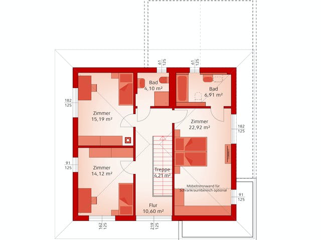 Fertighaus Style 163 W von HARTL HAUS Schlüsselfertig ab 514940€, Stadtvilla Grundriss 2