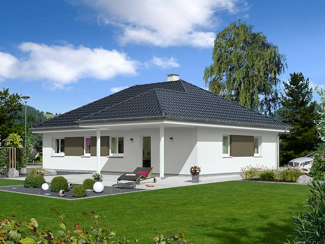 Fertighaus Trend 112 W von HARTL HAUS Schlüsselfertig ab 319990€, Bungalow Außenansicht 1