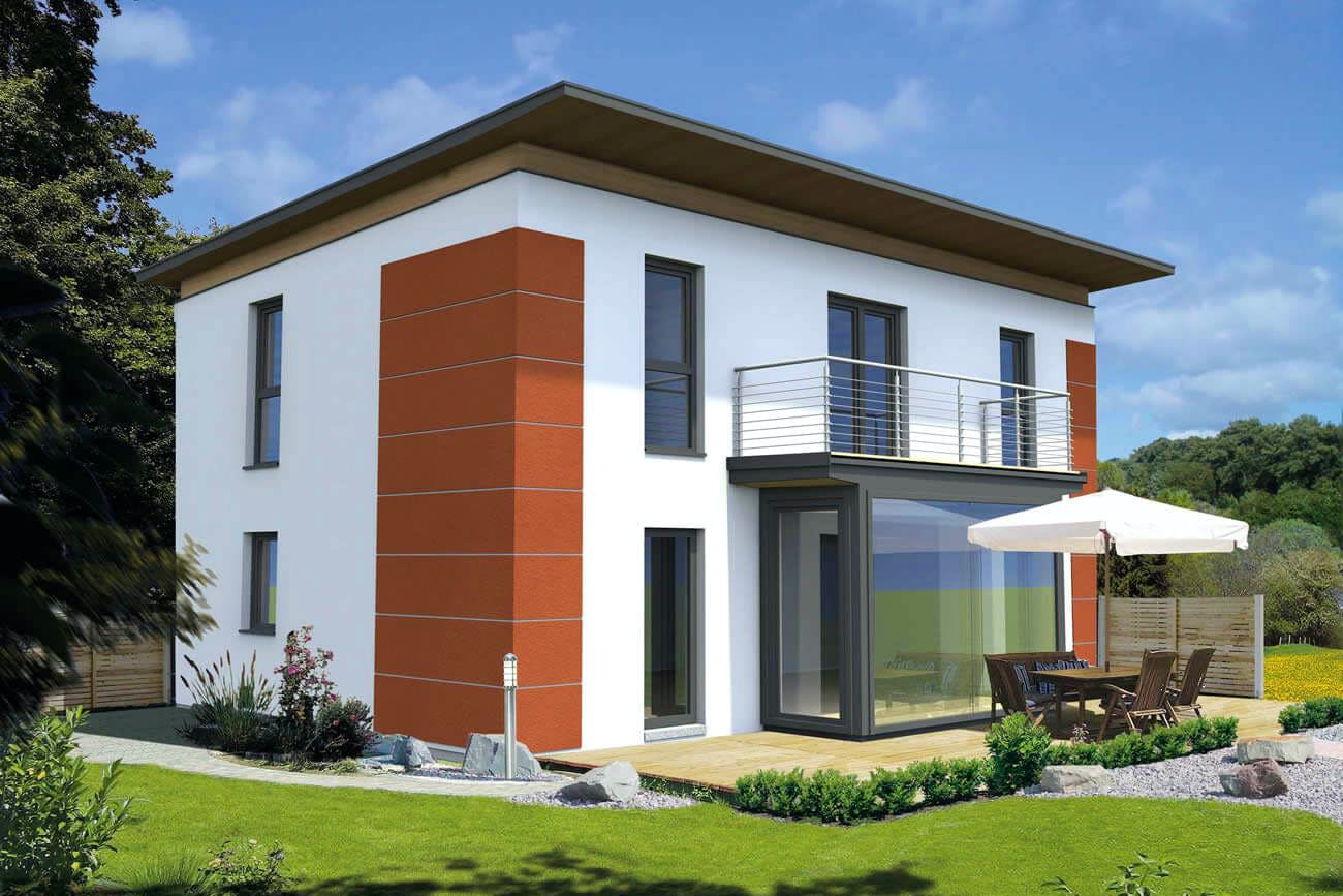 Fertighaus Trend 146 P von HARTL HAUS Schlüsselfertig ab 416480€, Pultdachhaus Außenansicht 1