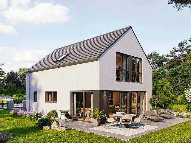 Massivhaus Classic 118.1 Aktion SystemHAUS von Haus der Handwerker Schlüsselfertig ab 295930€, Außenansicht 1