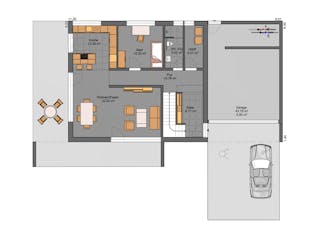 Massivhaus Classic 162.1 von Haus Der Handwerker, Satteldach-Klassiker Grundriss 1