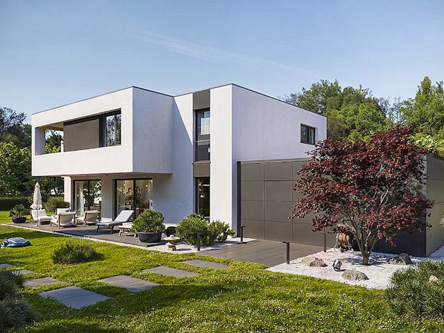 Massivhaus Lifestyle 176.1 von Haus der Handwerker, Cubushaus Außenansicht 1