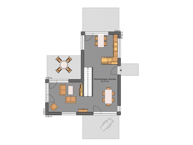 Massivhaus Lifestyle 98.1 von Haus der Handwerker, Cubushaus Grundriss 1
