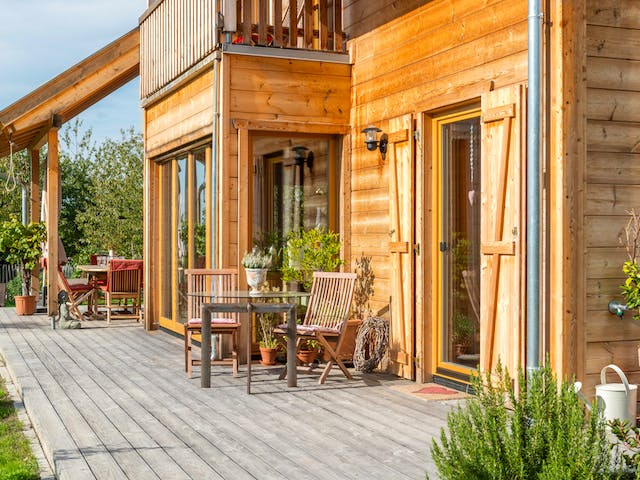 Blockhaus B155 Krank von Frammelsberger R. Ingenieur-Holzbau, Blockhaus Außenansicht 6