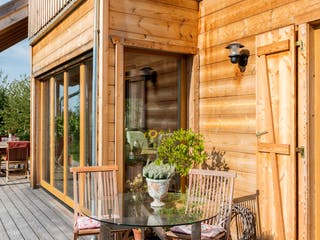 Blockhaus B155 Krank von Frammelsberger R. Ingenieur-Holzbau, Blockhaus Außenansicht 8