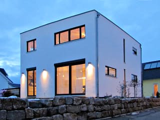 Fertighaus Homestory 044 von Lehner Haus Schlüsselfertig ab 322270€, Cubushaus Außenansicht 2