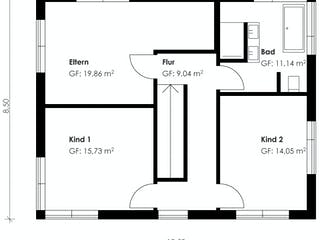 Fertighaus Homestory 135 von Lehner Haus Schlüsselfertig ab 336700€, Satteldach-Klassiker Grundriss 1