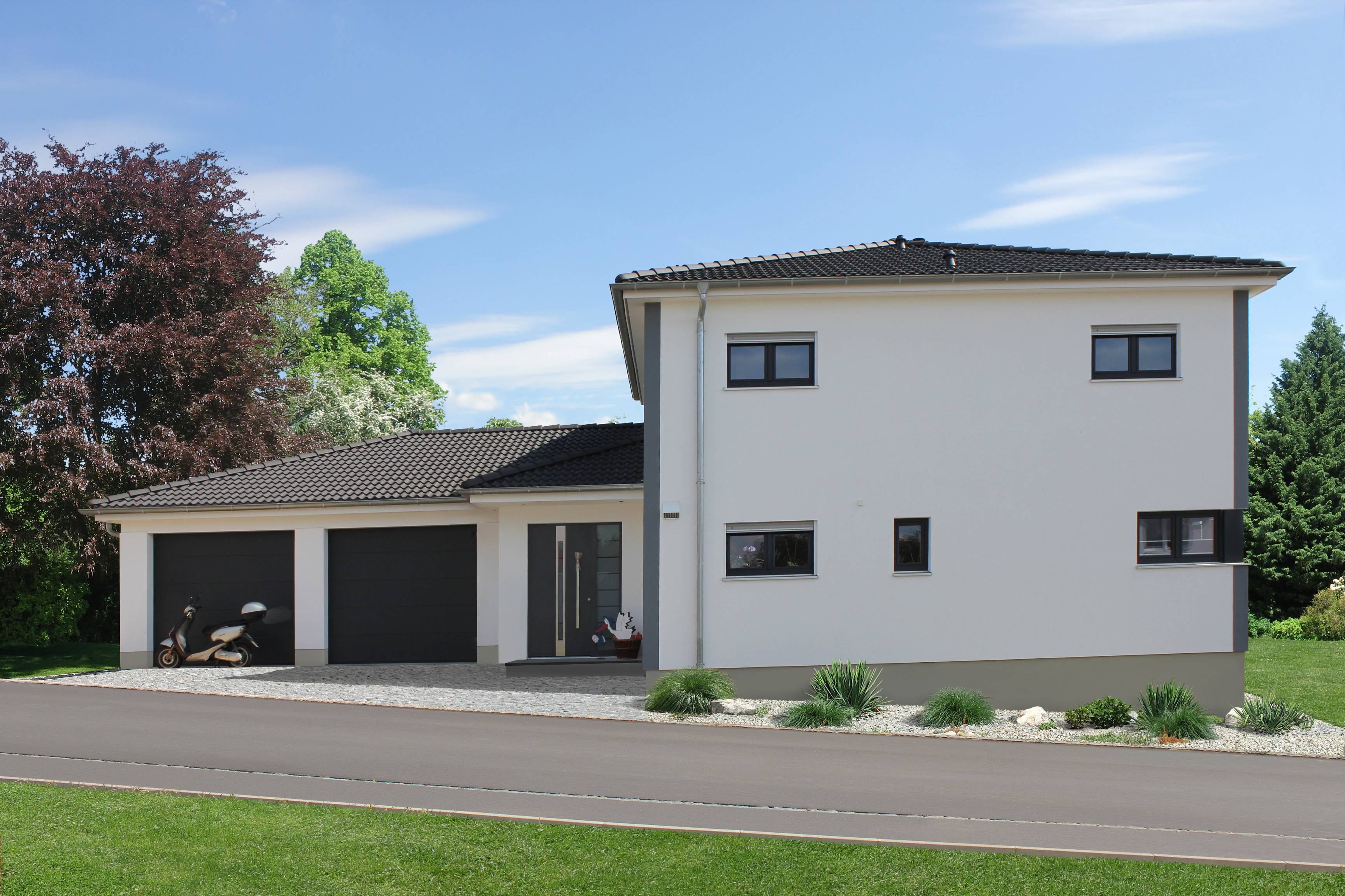 Fertighaus Homestory 215 von Lehner Haus Schlüsselfertig ab 360100€, Stadtvilla Außenansicht 1