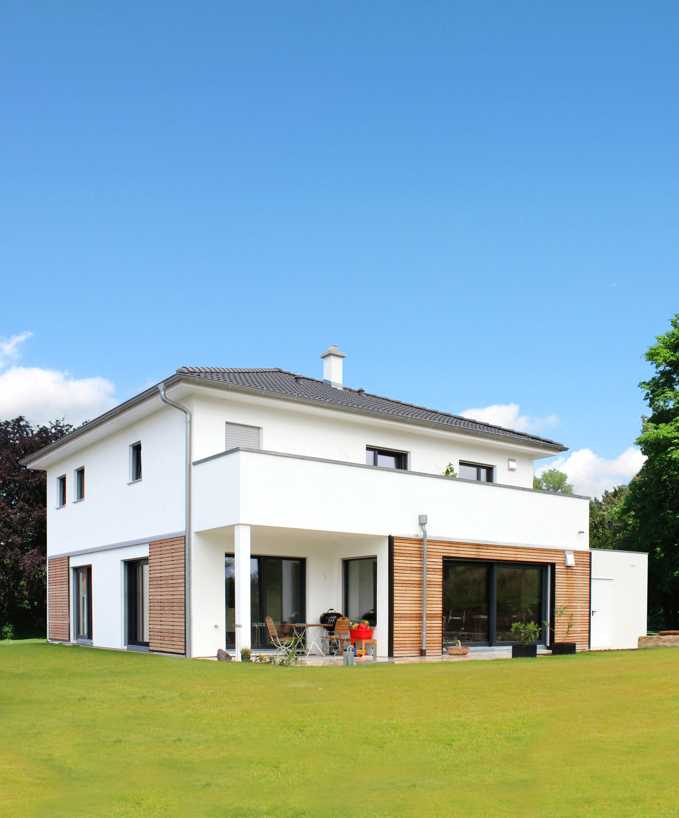 Fertighaus Homestory 227 von Lehner Haus Schlüsselfertig ab 468910€, Stadtvilla Außenansicht 2
