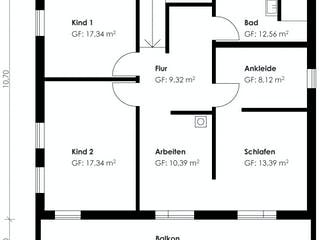 Fertighaus Homestory 227 von Lehner Haus Schlüsselfertig ab 468910€, Stadtvilla Grundriss 1