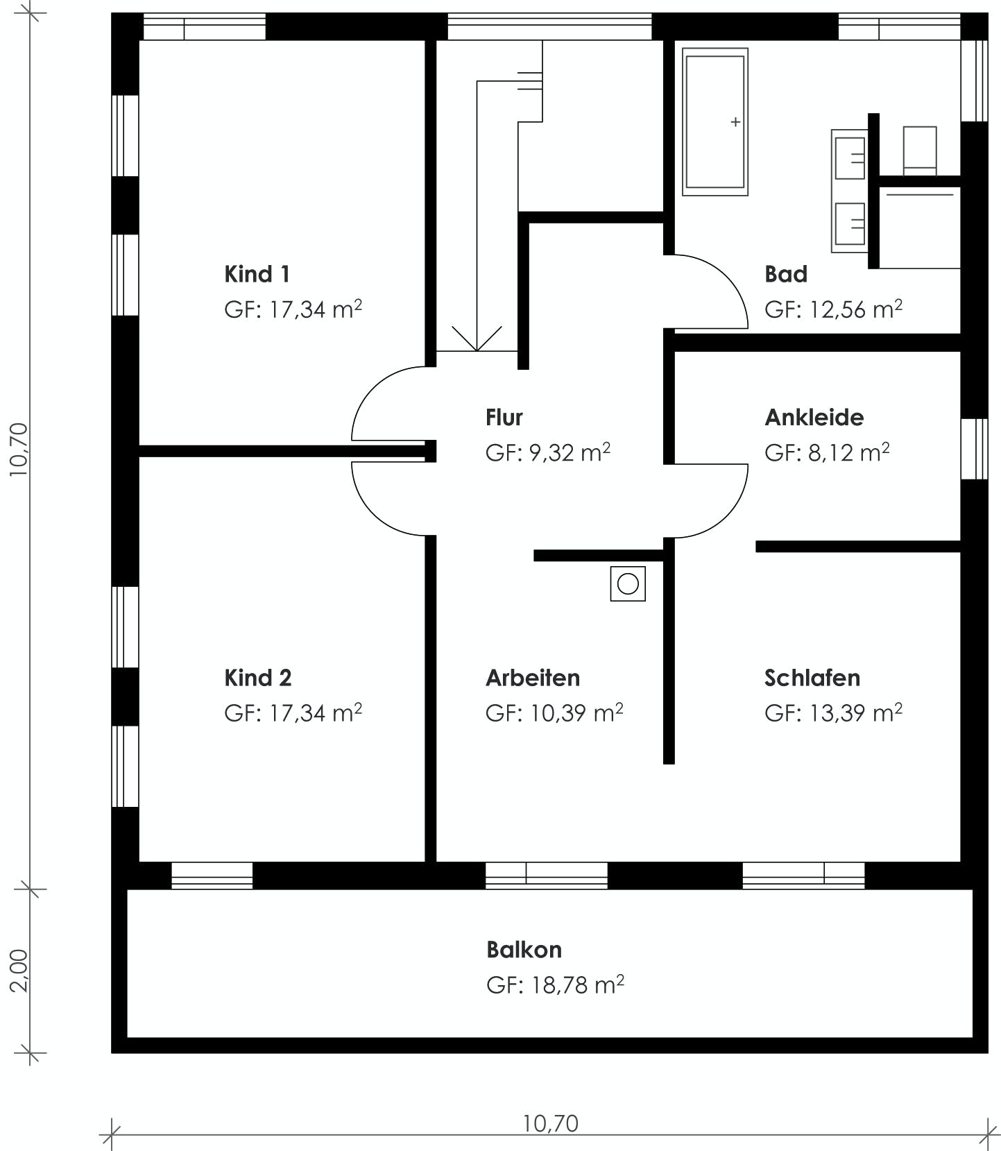 Fertighaus Homestory 227 von Lehner Haus Schlüsselfertig ab 468910€, Stadtvilla Grundriss 1