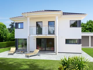 Fertighaus Homestory 244 von LEHNER HAUS Schlüsselfertig ab 390000€, Stadtvilla Außenansicht 1