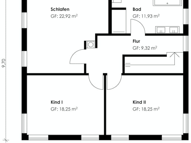 Fertighaus Homestory 244 von Lehner Haus Schlüsselfertig ab 390000€, Stadtvilla Grundriss 1