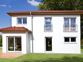 Fertighaus Homestory 309 von LEHNER HAUS Schlüsselfertig ab 355940€, Stadtvilla Außenansicht 2