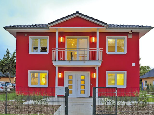 Massivhaus VarioCity 172 von HSE Massivhaus Schlüsselfertig ab 357140€, Stadtvilla Außenansicht 1