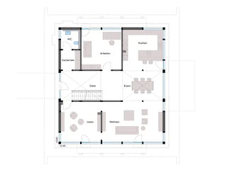 Fertighaus HUF Haus ART 5 Beispiel 5 von HUF HAUS, Fachwerk Grundriss 1