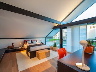 Fertighaus HUF Haus ART 5 Beispiel 5 von HUF HAUS, Fachwerk Innenansicht 3