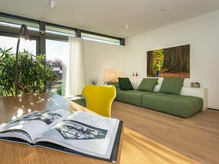 Fertighaus HUF Haus MODUM 10 Beispiel 6 von HUF HAUS, Fachwerk Innenansicht 1