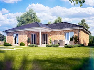 Massivhaus Cumulus 670 von Heinz von Heiden Schlüsselfertig ab 273951€, Bungalow Außenansicht 1 Massivhaus Cumulus 670 von Heinz von Heiden Schlüsselfertig ab 273951€, Bungalow Außenansicht 1