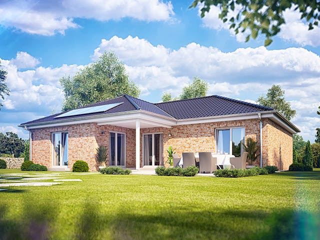 Massivhaus Cumulus 670 von Heinz von Heiden Zentrale Schlüsselfertig ab 291753€, Bungalow Außenansicht 1 Massivhaus Cumulus 670 von Heinz von Heiden Zentrale Schlüsselfertig ab 291753€, Bungalow Außenansicht 1
