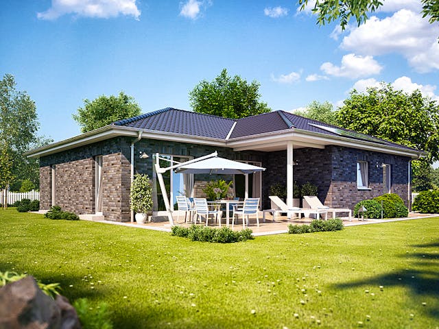 Massivhaus Cumulus 770 von Heinz von Heiden Zentrale Schlüsselfertig ab 300541€, Bungalow Außenansicht 1 Massivhaus Cumulus 770 von Heinz von Heiden Zentrale Schlüsselfertig ab 300541€, Bungalow Außenansicht 1