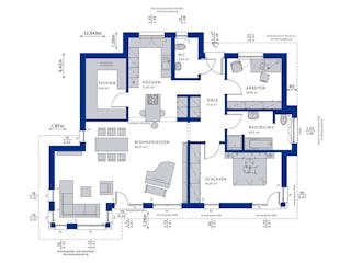 Fertighaus AMBIENCE 100 V4 von Bien-Zenker Schlüsselfertig ab 353179€, Bungalow Innenansicht 4