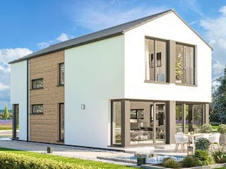 Fertighaus BALANCE 120 V2 von Bien-Zenker Schlüsselfertig ab 352673€, Satteldach-Klassiker Außenansicht 1