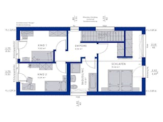 Fertighaus BALANCE 120 V2 von Bien-Zenker Schlüsselfertig ab 322511€, Satteldach-Klassiker Innenansicht 2
