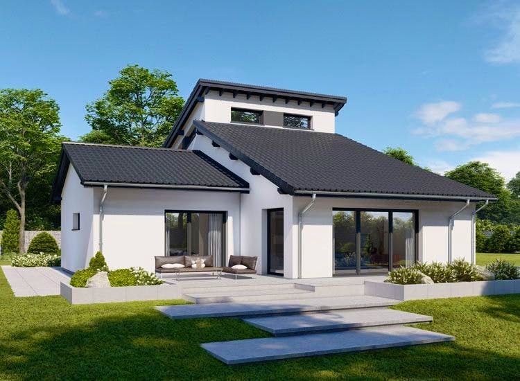 Fertighaus Brave 180 von Danwood Schlüsselfertig ab 356500€, Bungalow Innenansicht 1