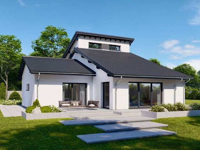 Fertighaus Brave 180 von Danwood Schlüsselfertig ab 356500€, Bungalow Innenansicht 1