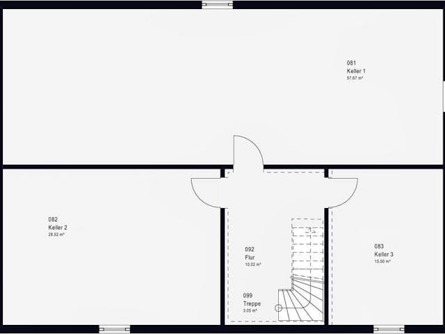 Fertighaus ComfortStyle 11.01 W von massa haus Ausbauhaus ab 142999€, Bungalow Innenansicht 4