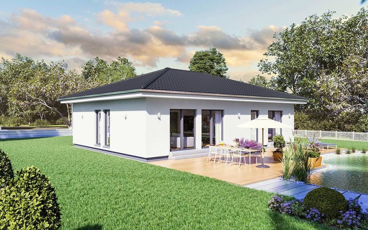 Fertighaus ComfortStyle 11.01 W von massa haus Ausbauhaus ab 142999€, Bungalow Innenansicht 1