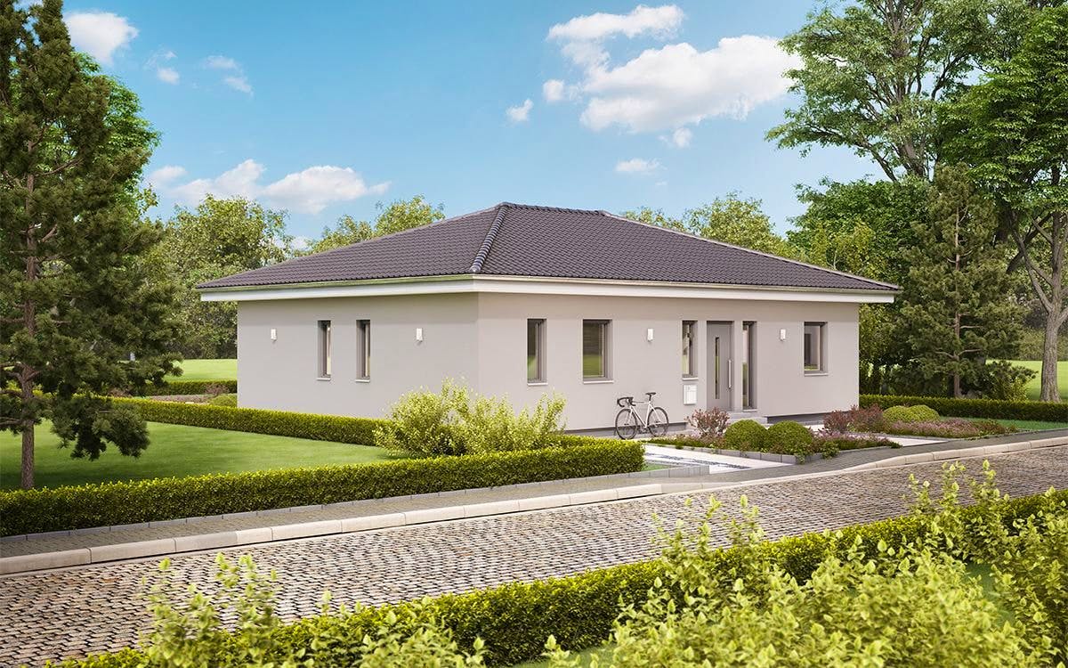 Fertighaus ComfortStyle 11.01 W von massa haus Ausbauhaus ab 142999€, Bungalow Innenansicht 2