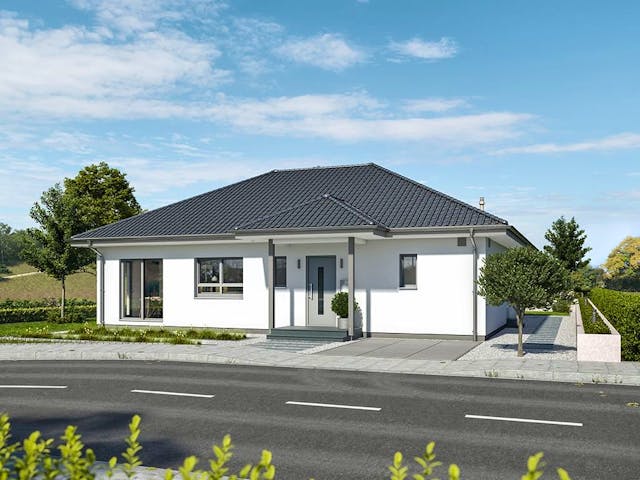 Fertighaus ComfortStyle 14.02 W von massa haus Ausbauhaus ab 165999€, Bungalow Innenansicht 1